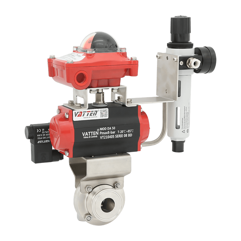 นิวเมติกวาล์วผีเสื้อหนีบ