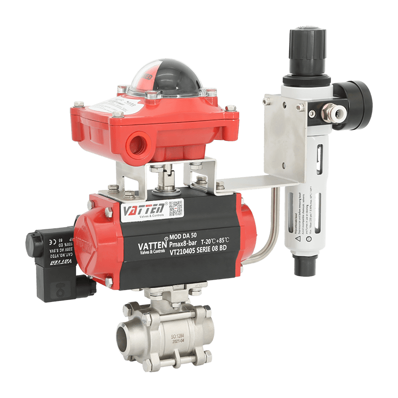 บอลวาล์วเชื่อมแบบนิวเมติก